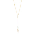 Wave Symphony Lariat Necklace - CZ - Lila Rasa