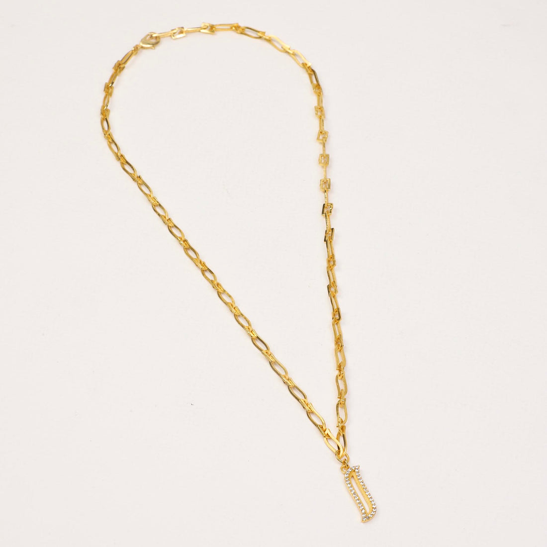 Wave Symphony Link Necklace CZ - Lila Rasa