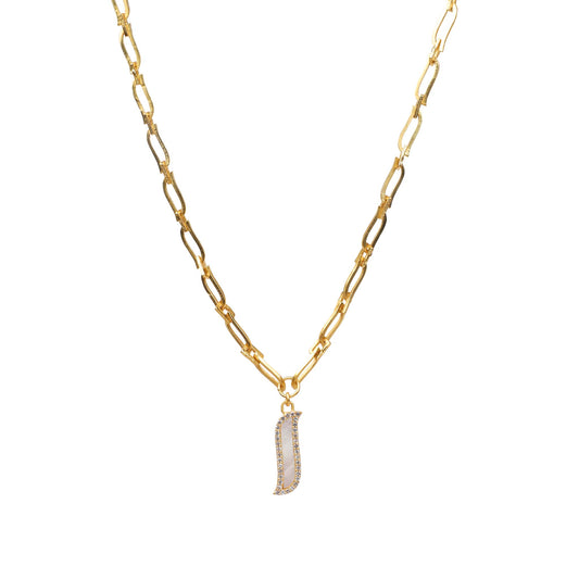 Wave Symphony Link Necklace - Mother of Pearl - Lila Rasa