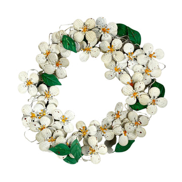 White Floral Wreath