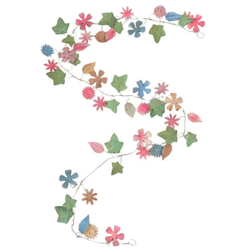 Multicolour Floral Metal Garland